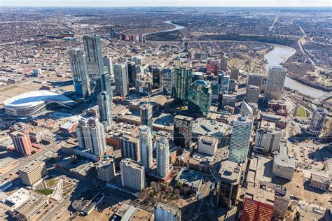 Downtown Edmonton .